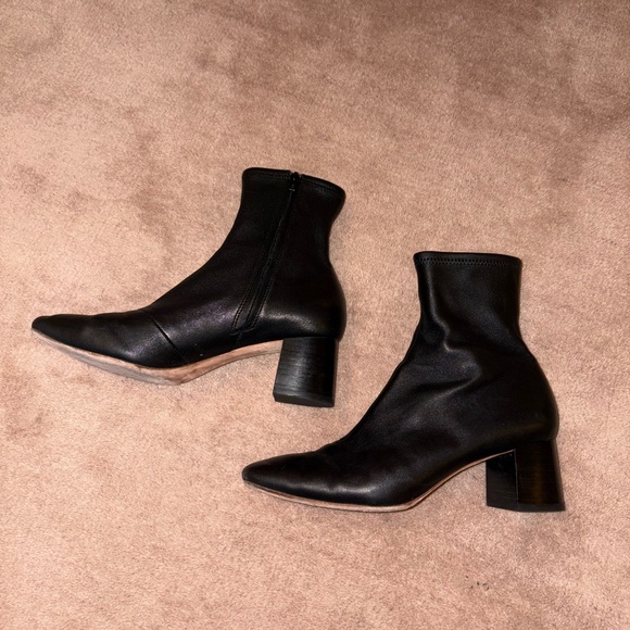 Loeffler Randall Alec Black Mid-Heel Stretch Bootie - Picture 4 of 7